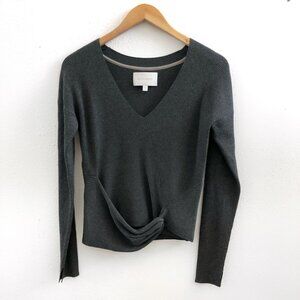 BROCHU WALKER Viscose Blend V-neck Long Sleeve Sweater Size Small